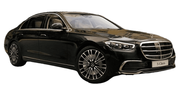 mercedes s class black luxury sedan