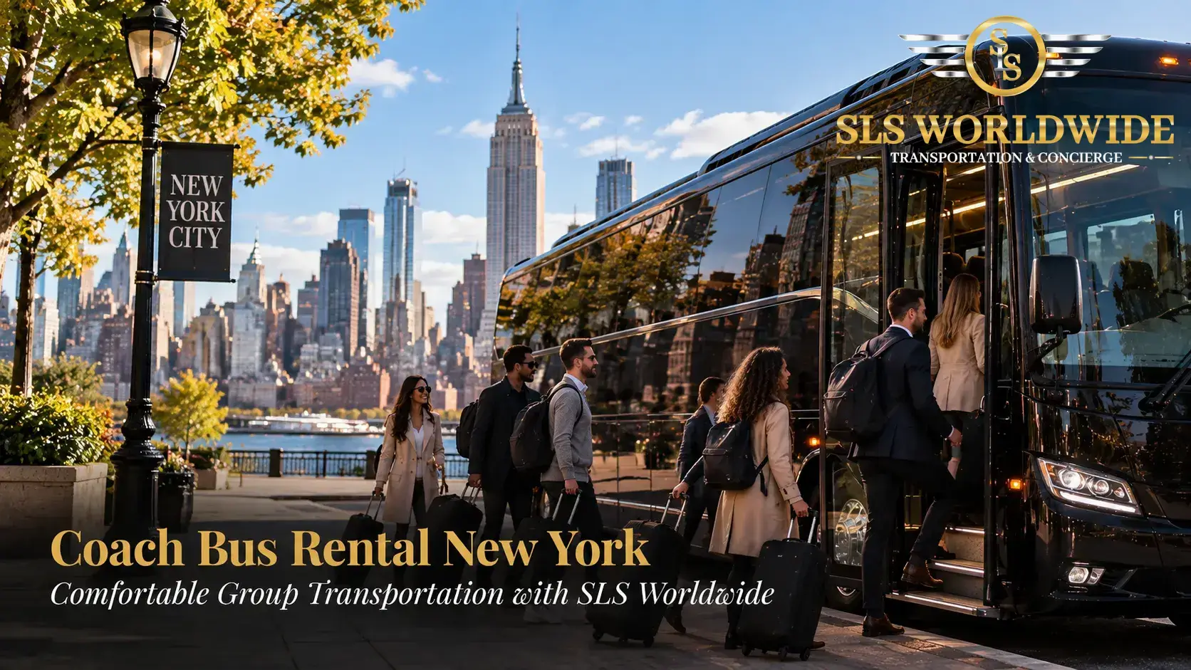 Coach Bus Rental New York: Comfortable Group Transportation with SLS Worldwide